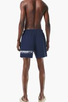 Quick Dry Logo Stripe Swim Trunks