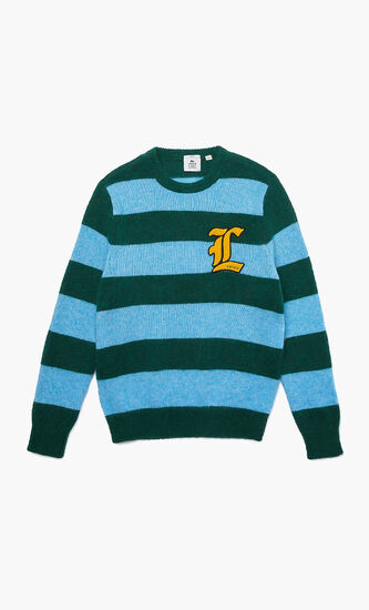 Striped Wool Blend Sweater