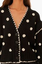 Flowers Knit Cardigan