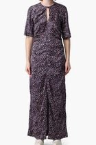 SILK STRETCH SATIN MAXI DRESS