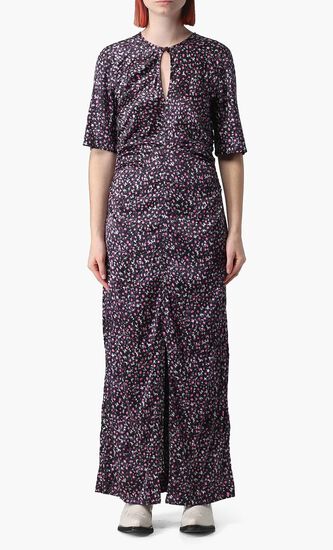 SILK STRETCH SATIN MAXI DRESS