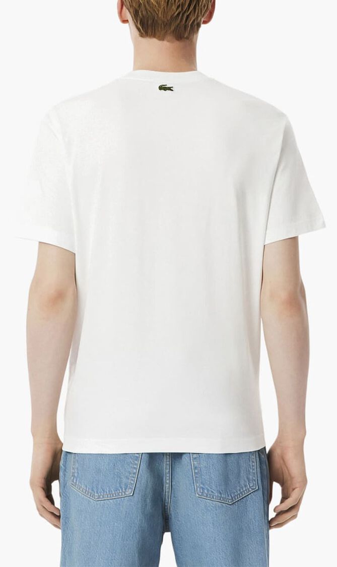 Tennis Court Print Cotton T-shirt