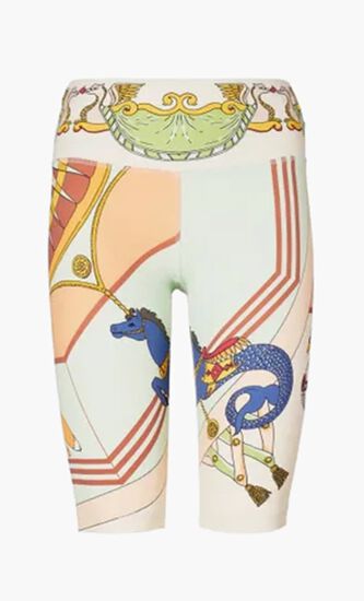 Weightless Printed Long Bike Shorts