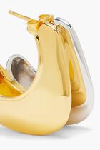 Hera Dome Double Ridge Hoop Earrings