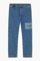 PANT DENIM DENIM BLUE MEDIUM WASH 90S VINTAGE LOGO KIDS LASER