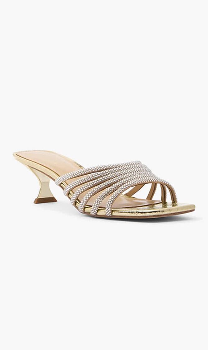 Haisley Embellished Metallic Sandals