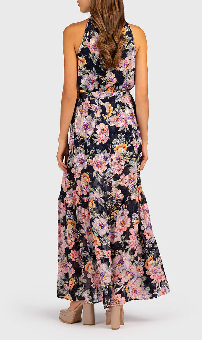 Katia Maxi Dress with Halter Neckline