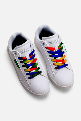 Label Multicolor Laces Sneakers
