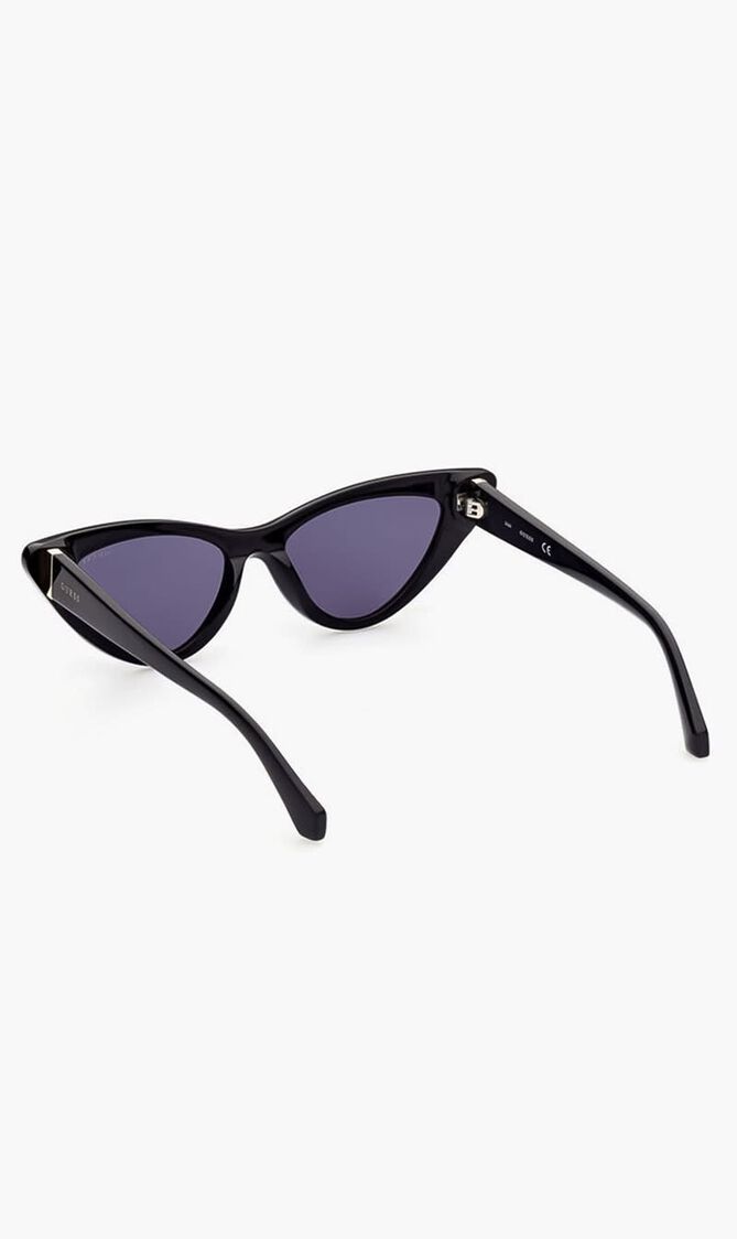 CATEYE BLACK FRAME, BLACK LENS
