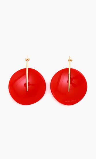Round Acetate Fashion Earrings