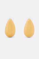 1.25 POLISHED GOLD TAPERED HOOP PIERCED EARRING