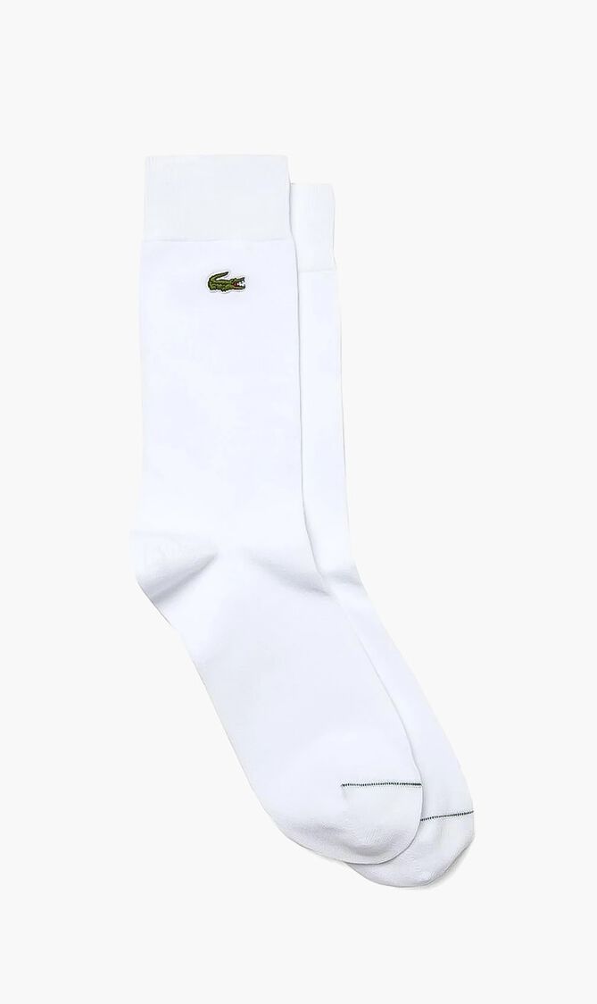 Embroidered Crocodile Cotton Blend Socks