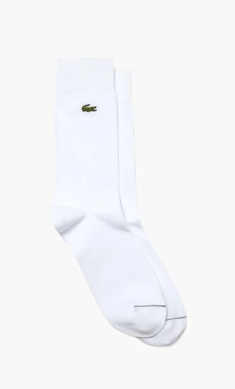 Embroidered Crocodile Cotton Blend Socks