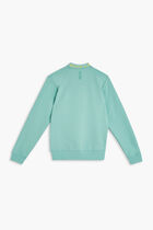 Double Sided Logo Collar Sweatshirt