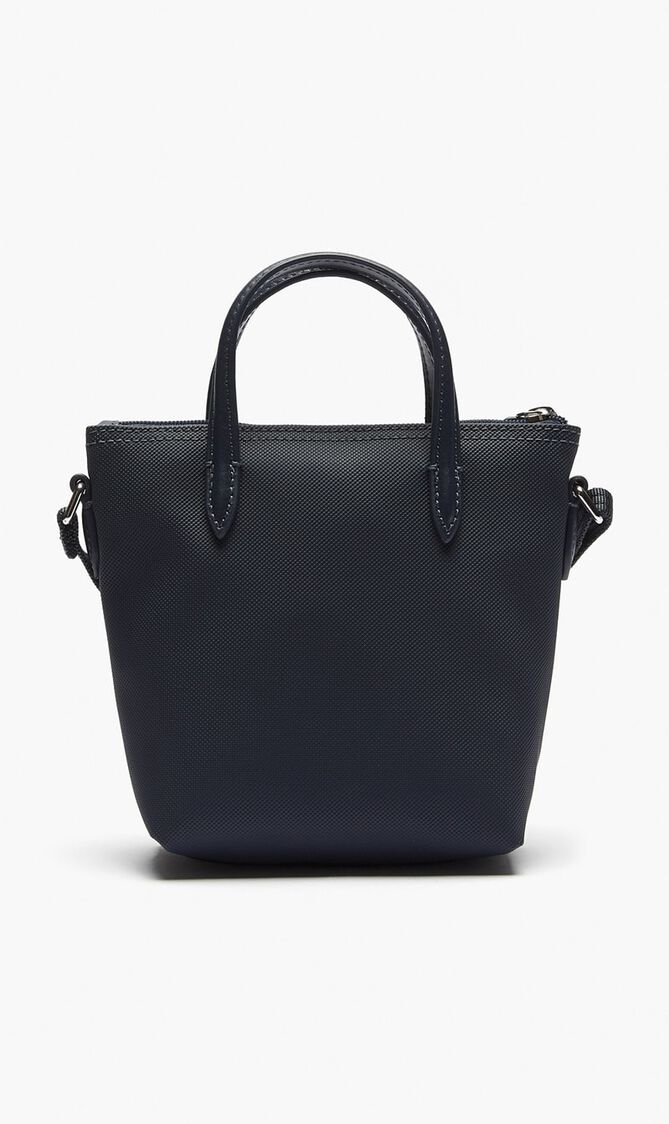 Pique Coated Canvas Mini Zip Tote Bag