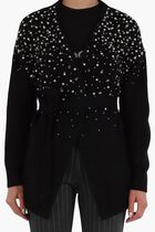 Sibilla Belted Embellished Cardigan