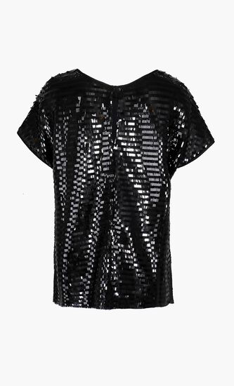 Cascading Sequin Top