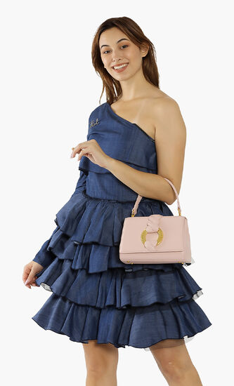 Konstantina Leather Flap Bag