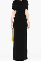 DRAPED CAPE GOWN