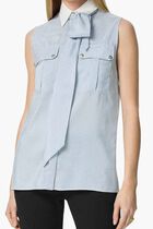 Lavalli Striped Silk Blouse