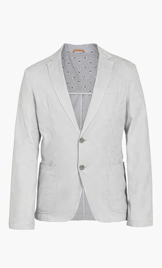 Regular Fit Jacquard Cotton Jacket