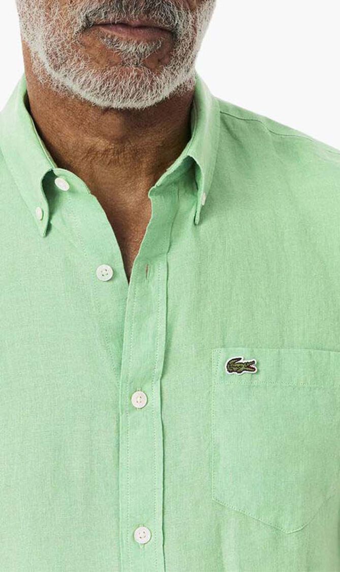 Short Sleeved Linen Shirt
