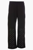 OFF STITCH SWEATPANTS BLACK WHITE