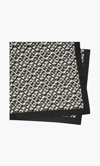 PRISMATIC T MONOGRAM SILK NECKERCHIEF