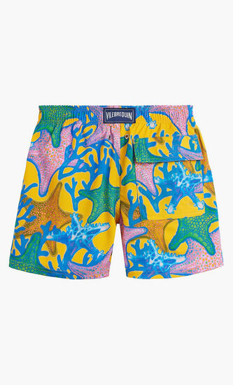 Glowed Stars Stretch Swim Shorts