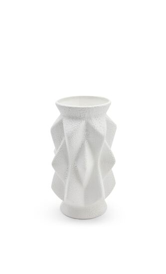 JNR ACCORDION MEDIUM VASE - WHITE