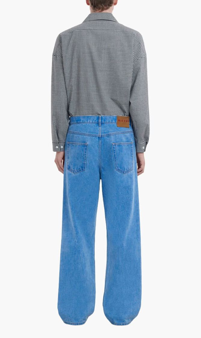 Organic Denim Wide Leg Jeans