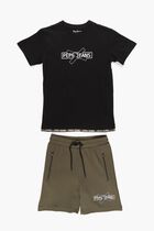 Alvaro Solid Jersey T-shirt and Shorts Set