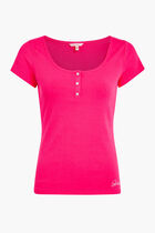 Karlee Jewel Button Henley T-shirt