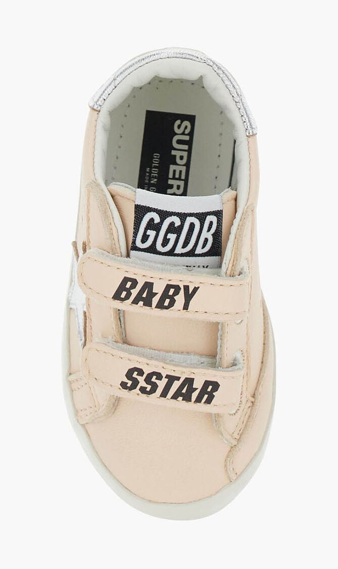 BABY SCHOOL NAPPA UPPER LAMINATED STAR AND HEEL