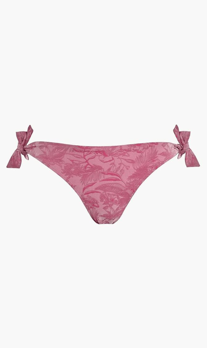 Jacquard Floral Bikini Bottom
