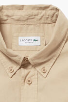 Natural Dye Cotton Poplin Button-Down Shirt