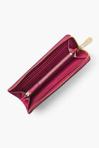 Jet Set  Leather Quarter-Zip Wallet