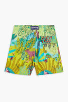 Jim Printed Twill Swim Trunks