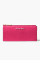 Jet Set  Leather Quarter-Zip Wallet