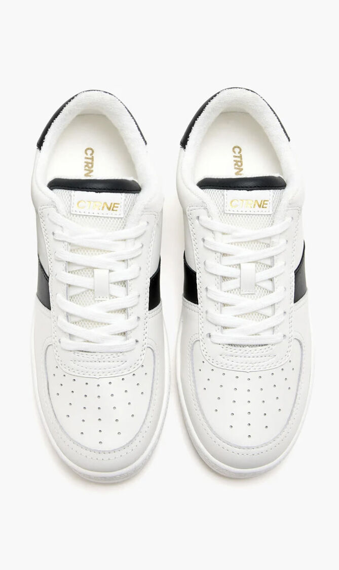 GEODE MANIFEST SNEAKER BLACK WHITE LEATHER