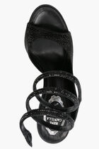 AUDREY BLACK SATIN JET STRASS