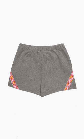 Printed Trim Jersey Shorts