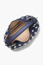 Ember Small Embellished Pebbled Leather Messenger Bag