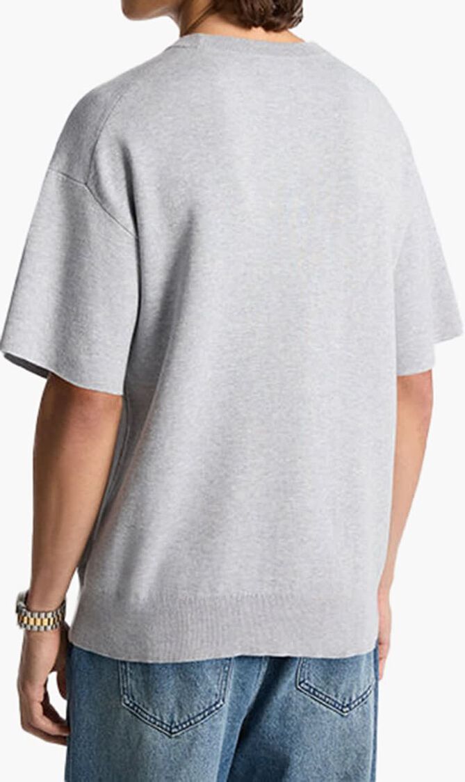 Cotton Short-Sleeve Sweater