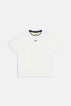 OFF STAMP CLEAR TEE S S WHITE NAVY BLU