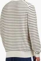 Classic Fit Striped Cotton Crew Neck Sweatshirt