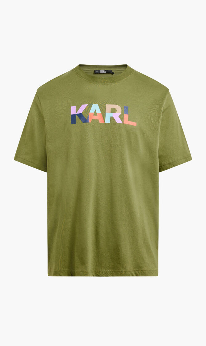 KARL COLOURBLOCK LOGO T-SHIRT