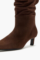 KALILA SUEDE BROWN LEATHER BOOTS