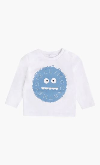 Graphic-Print Long-Sleeve Top