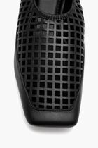 PERFORATED SQUARE TOE FLAT